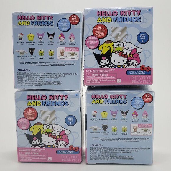 Hello Kitty & Friends 2024 2" Figurines Series 1 4 Pack Blind Box Jazwares New - Picture 2 of 11